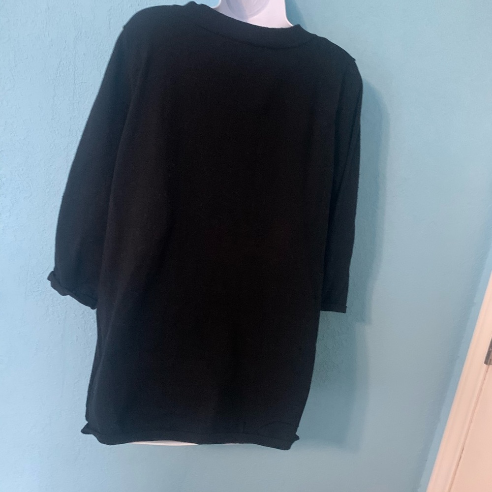 Cable & Gauge Black Sweater - Picture 6 of 7